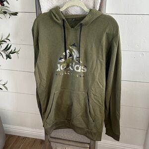 Adidas Green Hoodie with Logo